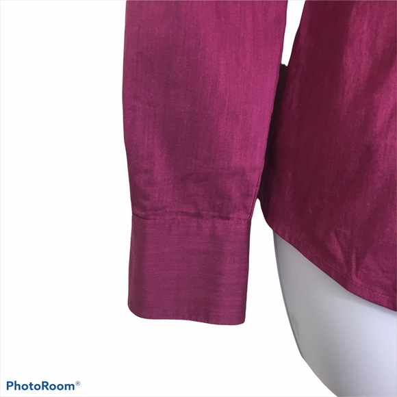 WORTHINGTON Ruffled Button Down Blouse Sz Medium - Picture 6 of 10